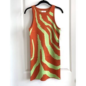 Thinkable Medium Animal Print Knit Mini Dress